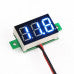 0.28inch 3.5-30V Two Wire DC Voltmeter Blue