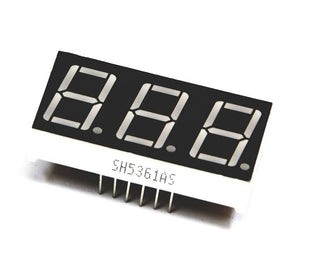 1.4 cm (0.56 “) 3 Digit 7 Segment Red LED Display CC 12pin