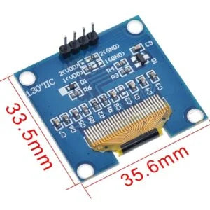 1.3 Inch I2C IIC 4 pin OLED Display Module with VCC GND-Blue