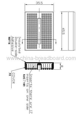 170 Points Mini Breadboard