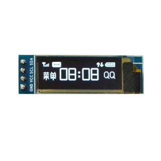 0. 91 Inch 128 x 32 IIC I2C Blue OLED LCD Display SSD1306 Driver DC 3. 3V 5V Module