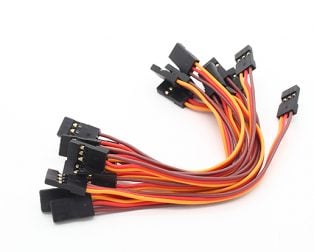 10CM Male to Male Servo Lead (JR) 26AWG-2pcs.