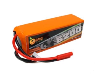 Orange 22.2V 6200mAh 25C 6S Lithium Polymer Battery Pack