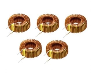 100uH 2.4A High Current Toroidal DIP Inductor (Pack of 5)