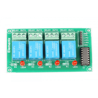 Four CHANNEL 12V ULN2003 BASED RELAY BOARD MODULE