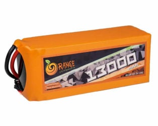 Orange 22.2V 13000mAh 25C 6S Lithium Polymer Battery Pack