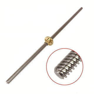 Trapezoidal Screw 300mm rod with Copper Nut