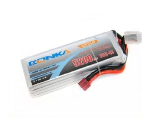 Bonka 14.8V 5200mAh 35C 4S Lithium Polymer Battery Pack