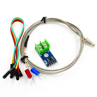 DC 3-5V MAX6675 Module + K Type Thermocouple Temperature Sensor Thermocouple Sensor Set M6 Screw and Jumper Wire F to F 5pcs