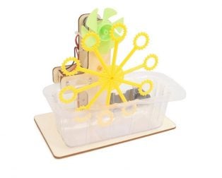 DIY Science Toy Electric Bubble Machine for Kids Without Battery