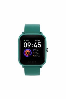 AMAZFIT Unisex 41 mm Bip U Green Dial Silicone LCD Smart Watch - A2017