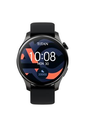 Buy TITAN WEARABLES Mens Smart 2.0 Black Dial Silicone Smart Watch -  90155AP04