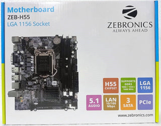 Zebronics Intel H55 Chipset Motherboard Socket 1156 Motherboard