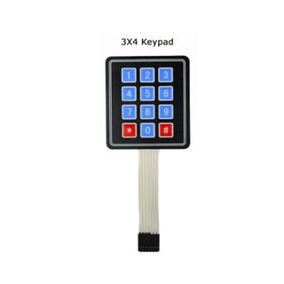 4×3 Matrix Membrane Switch Keypad Arduino