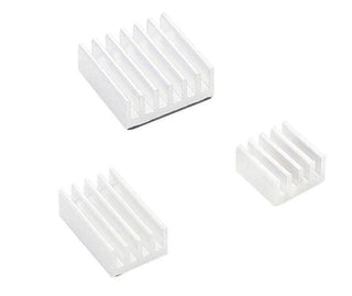 Raspberry Pi 3 in 1 Heat Sink Aluminium for Raspberry Pi 4B (White) - Pack of 1