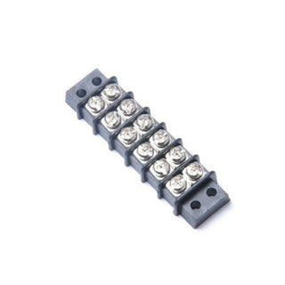 Terminal Blocks, 6 Positions 500V 15A Dual Row Wire Screw Terminal Strip Block