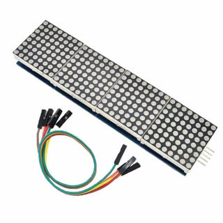 4 in 1 Dot Matrix LED Display with MAX7219 Driver Module Blue