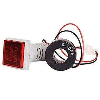 ProMax 3 in 1 Voltage Current Frequency Indicator Display Panel 22mm Red